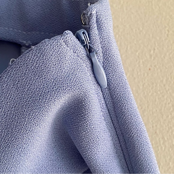 Abercrombie & Fitch Spring Summer Elevated Blue Slit Midi Skirt Women's Size XXS - Picture 7 of 13